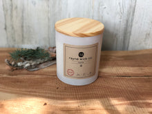 Load image into Gallery viewer, North Soy Wax Candle | 13oz Matte White Glass Jar with Wooden Lid