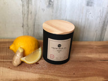 Load image into Gallery viewer, Refresh Soy Wax Candle | 13oz Matte Black Glass Jar with Wooden Lid