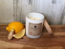 Load image into Gallery viewer, Refresh Soy Wax Candle | 13oz Matte White Glass Jar with Wooden Lid