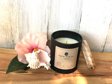 Load image into Gallery viewer, Cabana Soy Candle | 13oz Matte Black Glass Jar with Wooden Lid