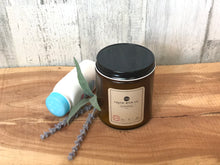 Load image into Gallery viewer, Innocence Soy Candle | 8oz Amber Glass Jar with Black Lid