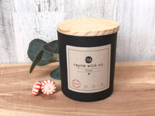 Load image into Gallery viewer, Frost Soy Wax Candle | 13oz Matte Black Glass Jar with Wooden Lid