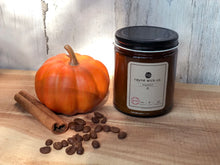 Load image into Gallery viewer, Thankful Soy Candle | 8oz Amber Glass Jar with Black Lid