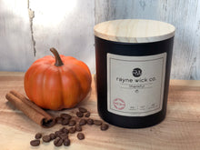 Load image into Gallery viewer, Thankful Soy Wax Candle | 13oz Matte Black Glass Jar with Wooden Lid