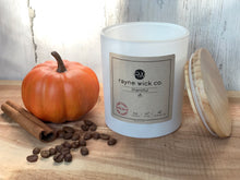 Load image into Gallery viewer, Thankful Soy Wax Candle | 13oz Matte White Glass Jar with Wooden Lid