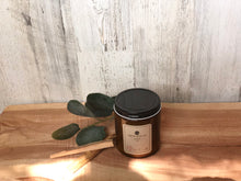 Load image into Gallery viewer, Exhale Soy Candle | 8oz Amber Glass Jar with Black Lid
