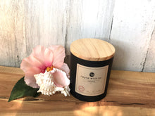 Load image into Gallery viewer, Cabana Soy Candle | 13oz Matte Black Glass Jar with Wooden Lid
